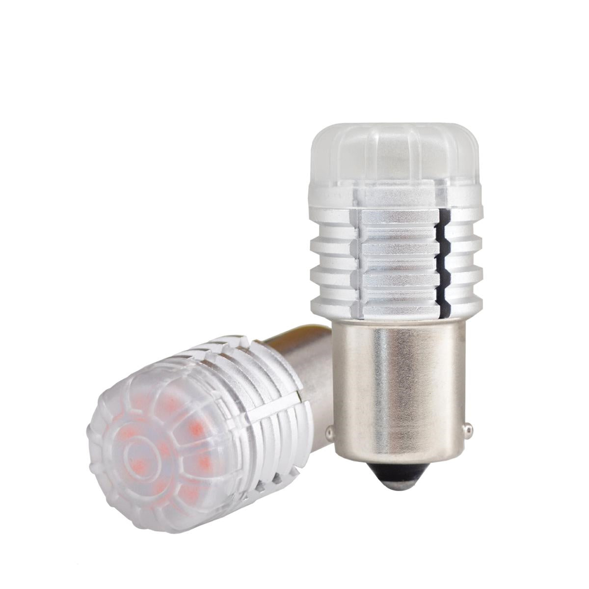 Lampadine Ba15s P21W no polarity 9 led rossi