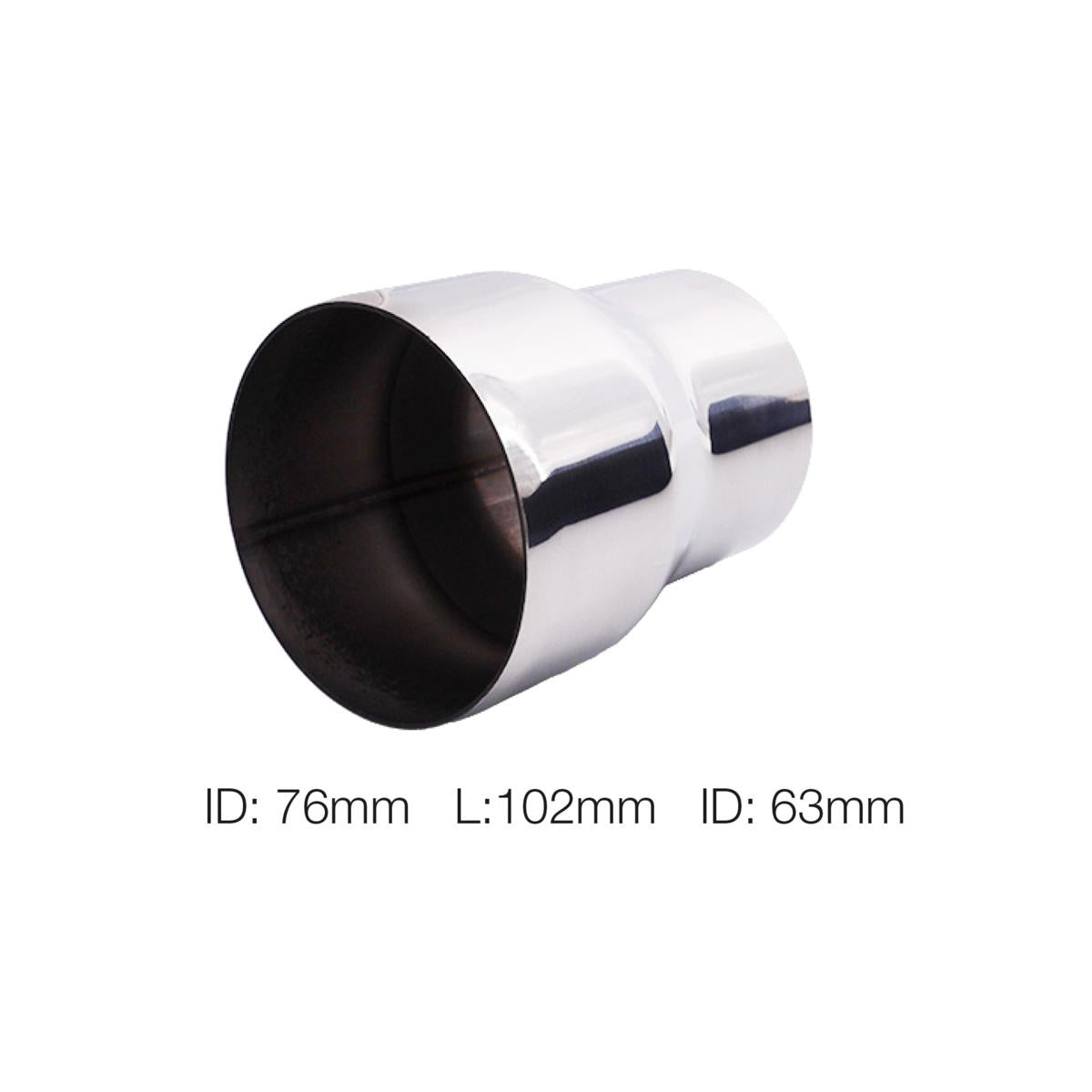 Adattatore riduttore 63-76mm - Acciaio Inox