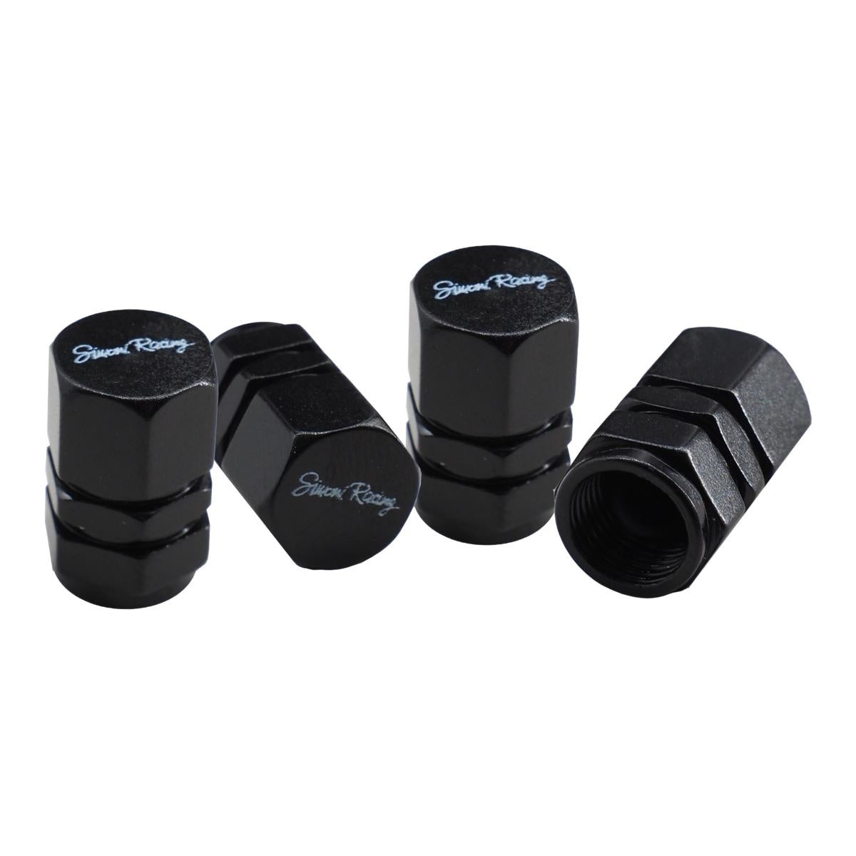 Cappucci valvola Hexagonal Black
