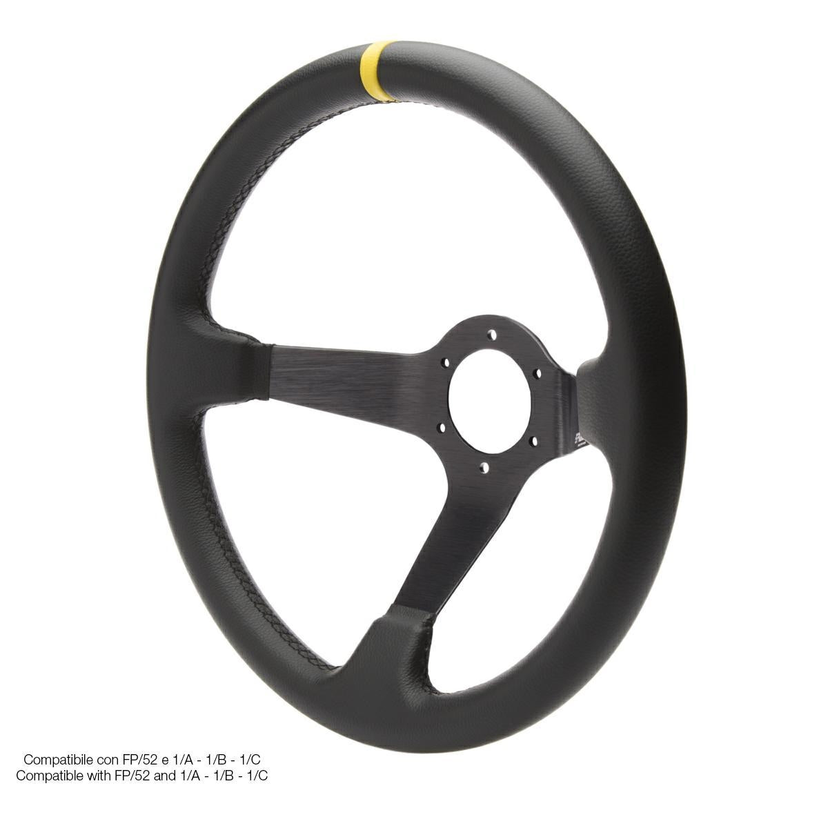 Volante sportivo a calice Carrera 35 - in pelle