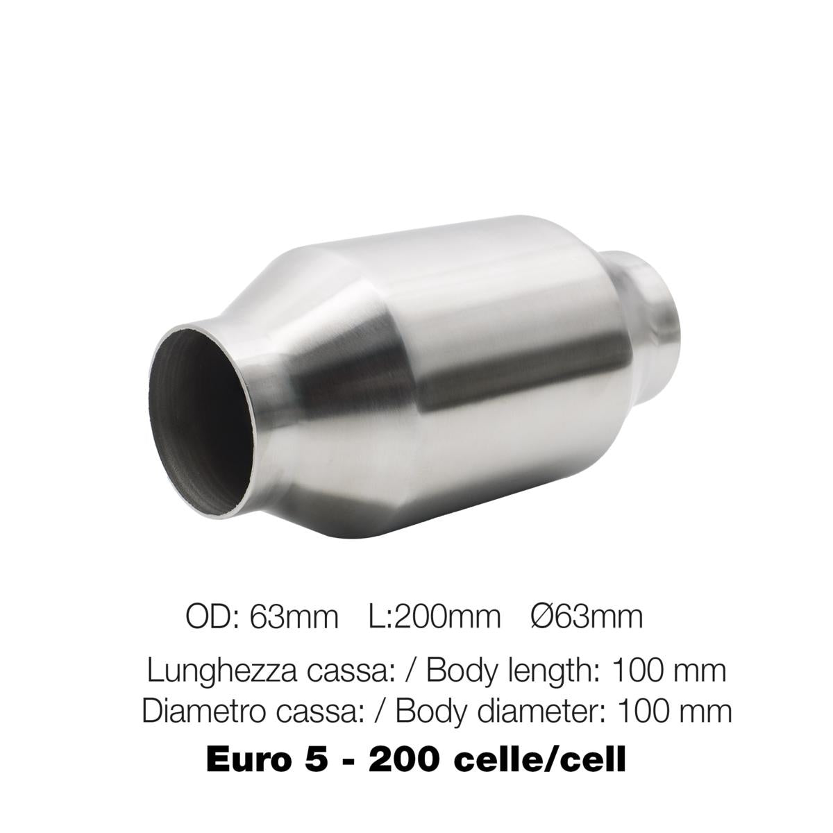 Catalizzatore metallico 200 celle Euro 5