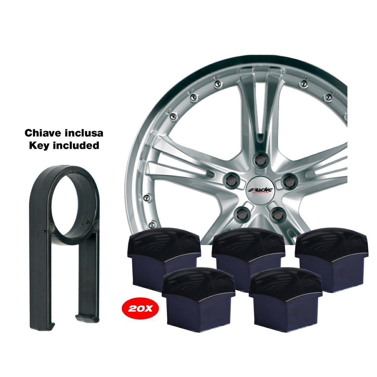 Copribulloni chiave 19 mm Black