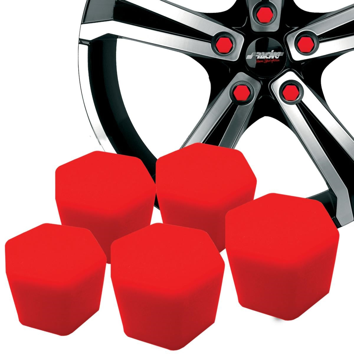 Copribulloni chiave 17 mm Soft Sil Red