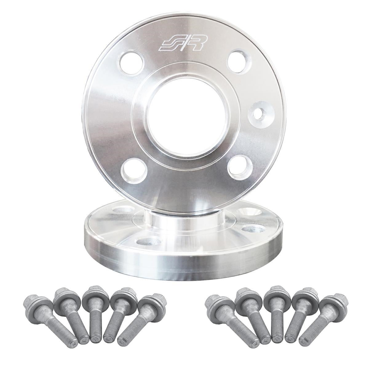 2 distanziali ruota 12mm 4x108 centraggio 65,1 con bulloneria