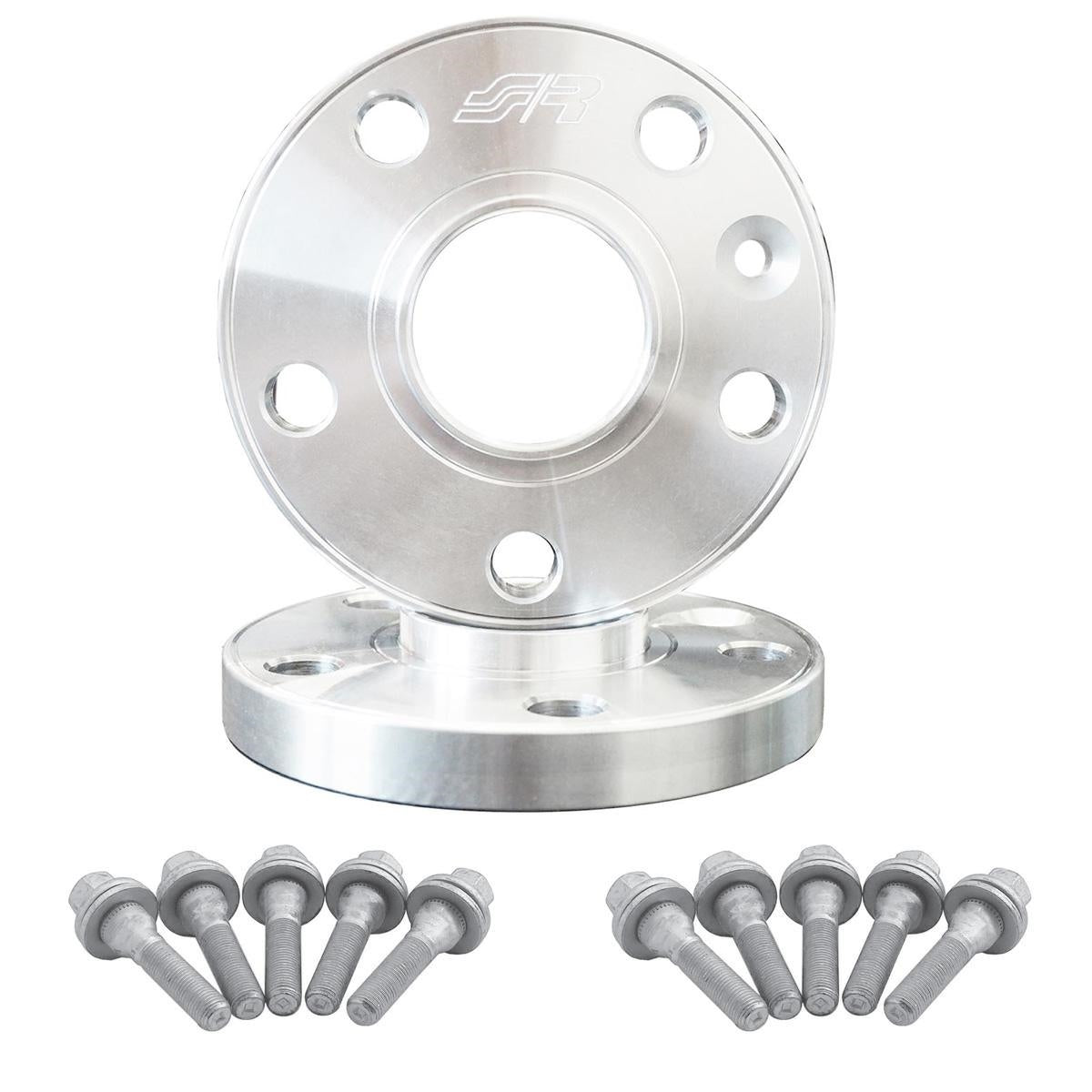 2 distanziali ruota 12mm 5x108 centraggio 65,1 con bulloneria
