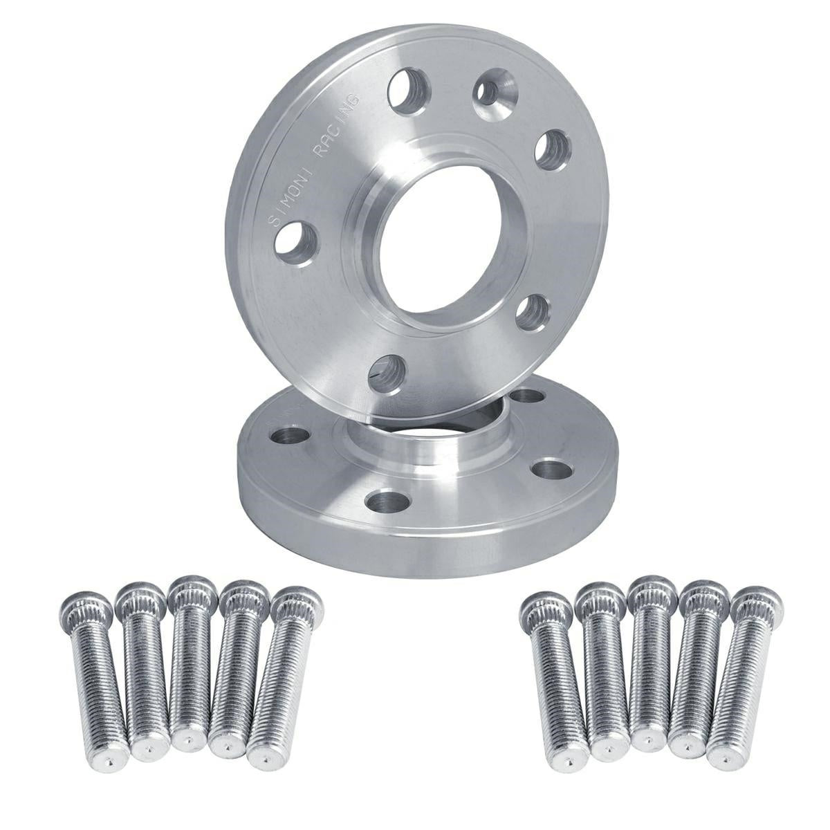 2 distanziali ruota 16mm 5x114,3 centraggio 60,1 con bulloneria