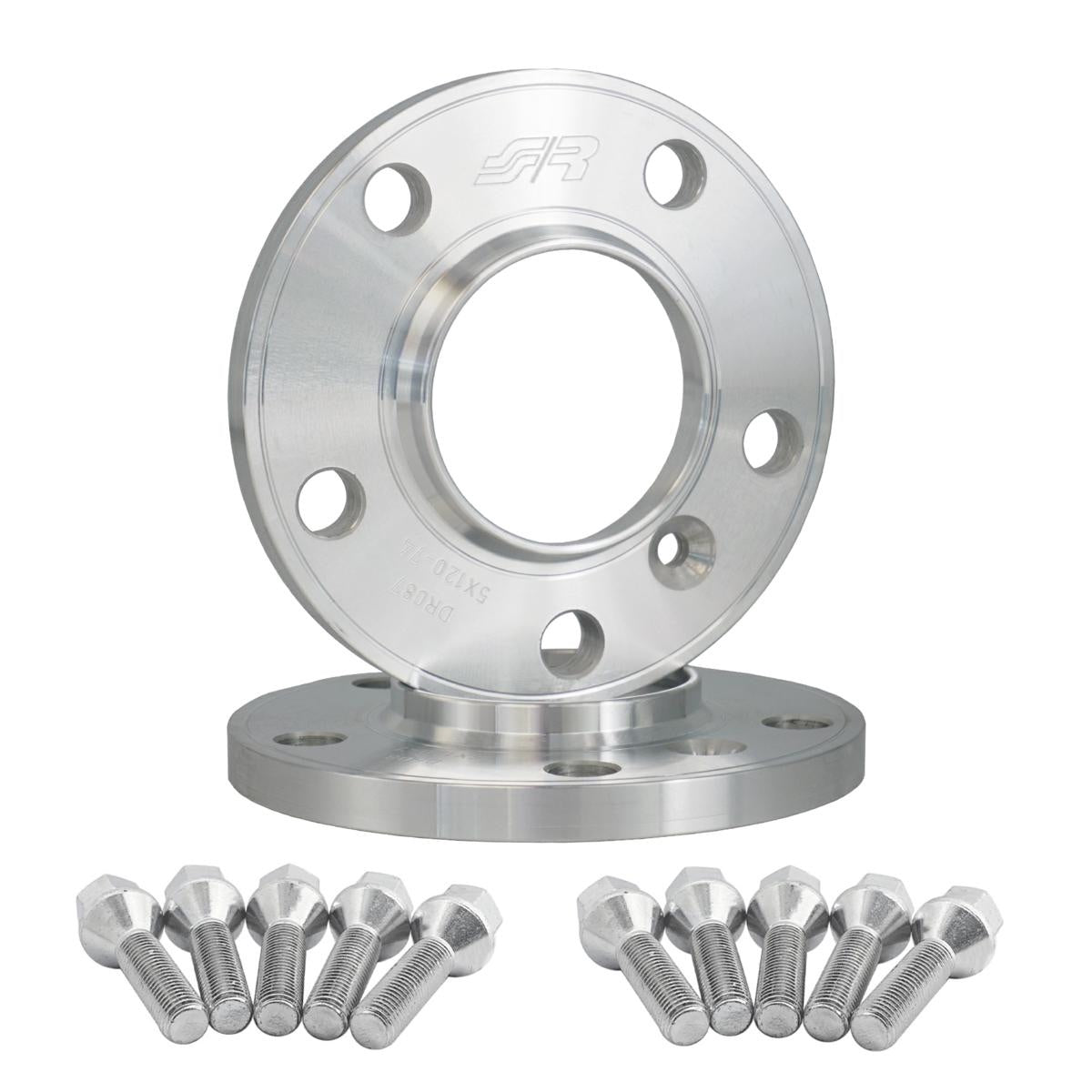 2 distanziali ruota 13,5mm 5x120 centraggio 74,1 con bulloneria
