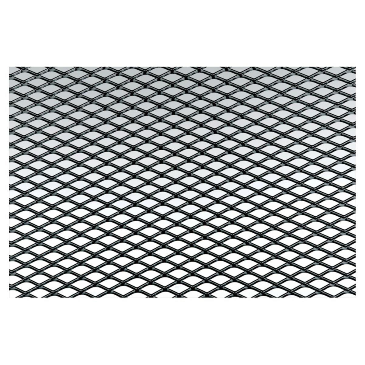 Griglia alluminio nero 125x20 maglia stretta