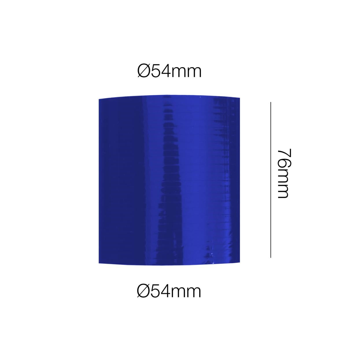 Manicotto blu Manitor dritto L.76mm ID.54mm