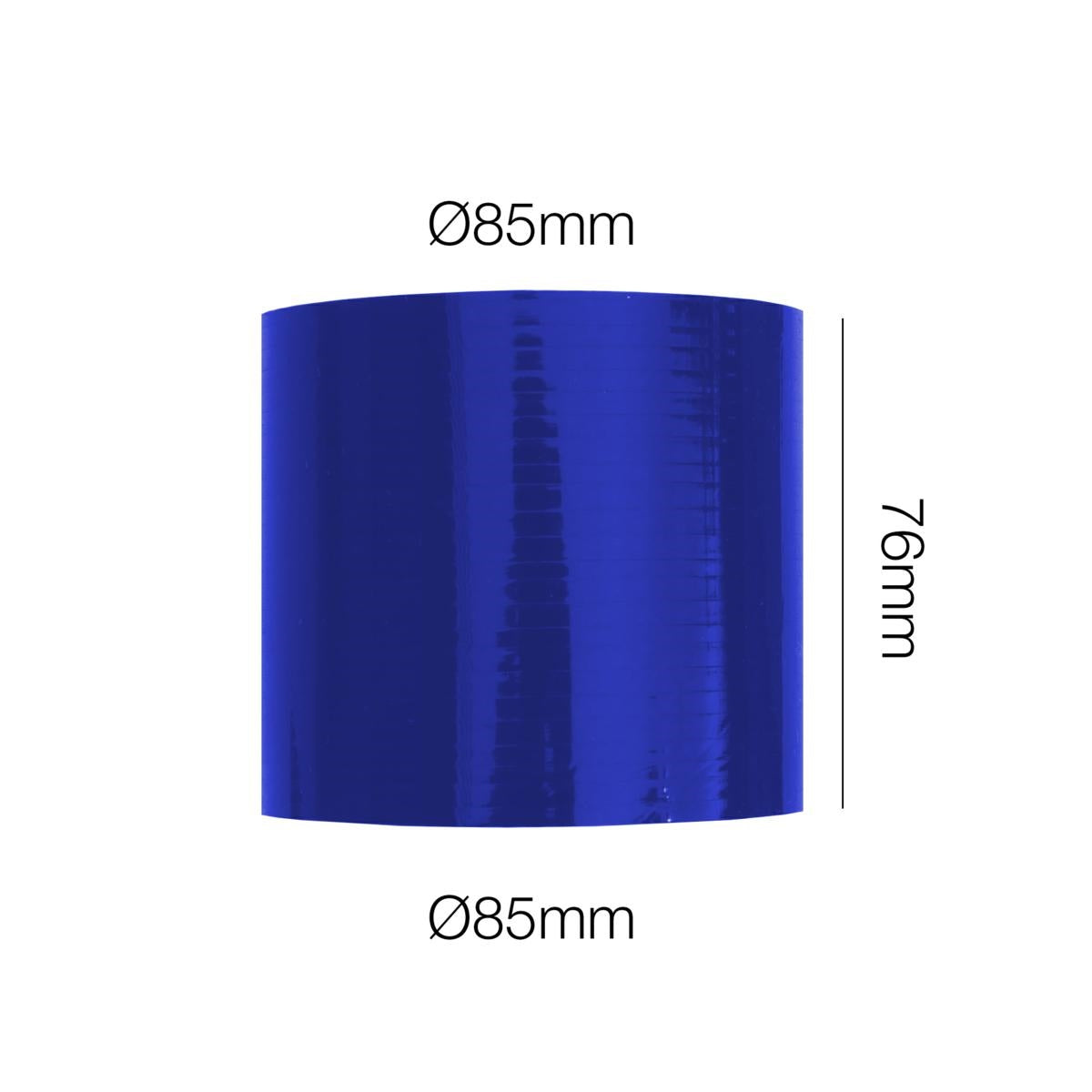 Manicotto blu Manitor dritto l.76mm id.85mm