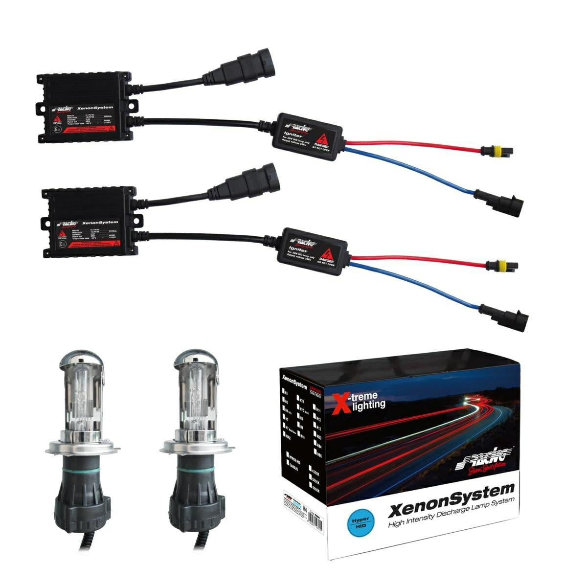 H4 P45T Xenon Slim 5000°K Outlet