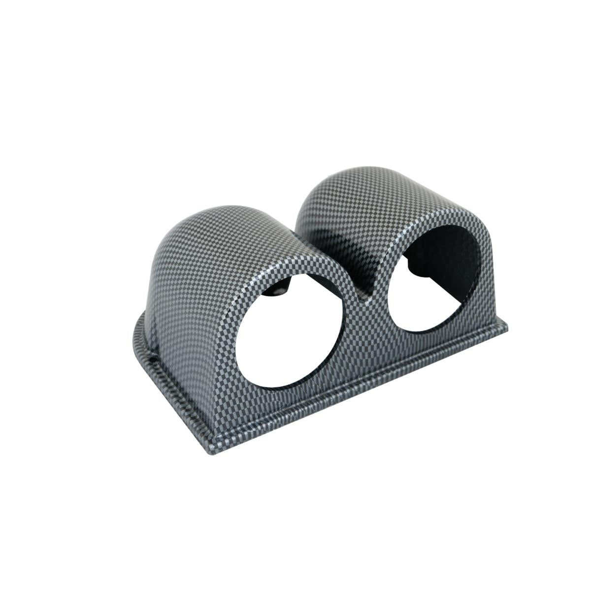 Portastrumenti orizzontale 2 fori carbon look