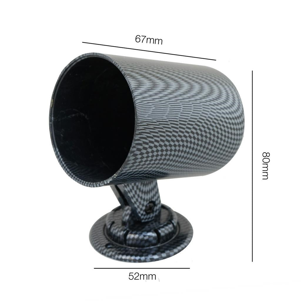 Portastrumento da cruscotto carbon look