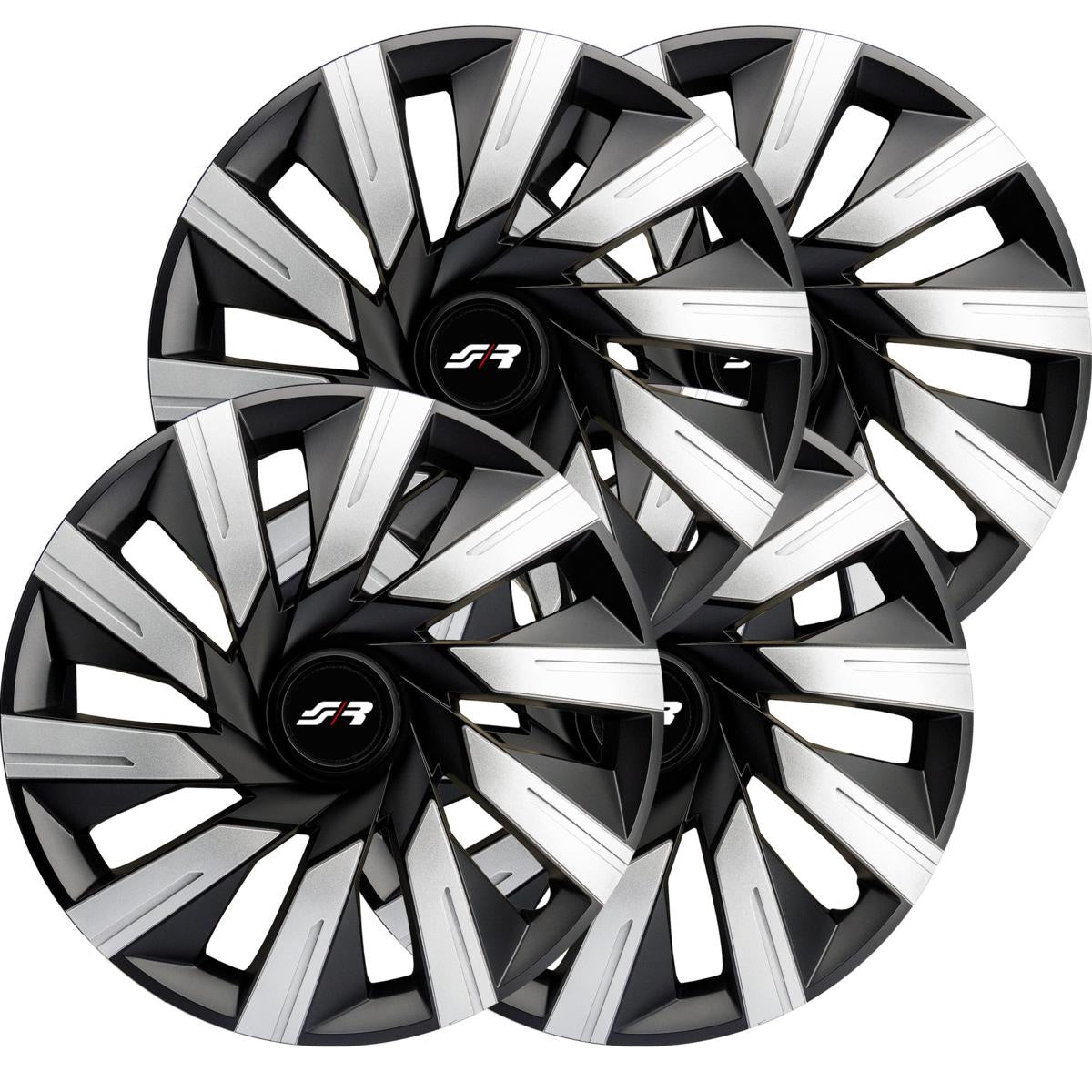Kit copricerchi 15" Tecna Silver Black