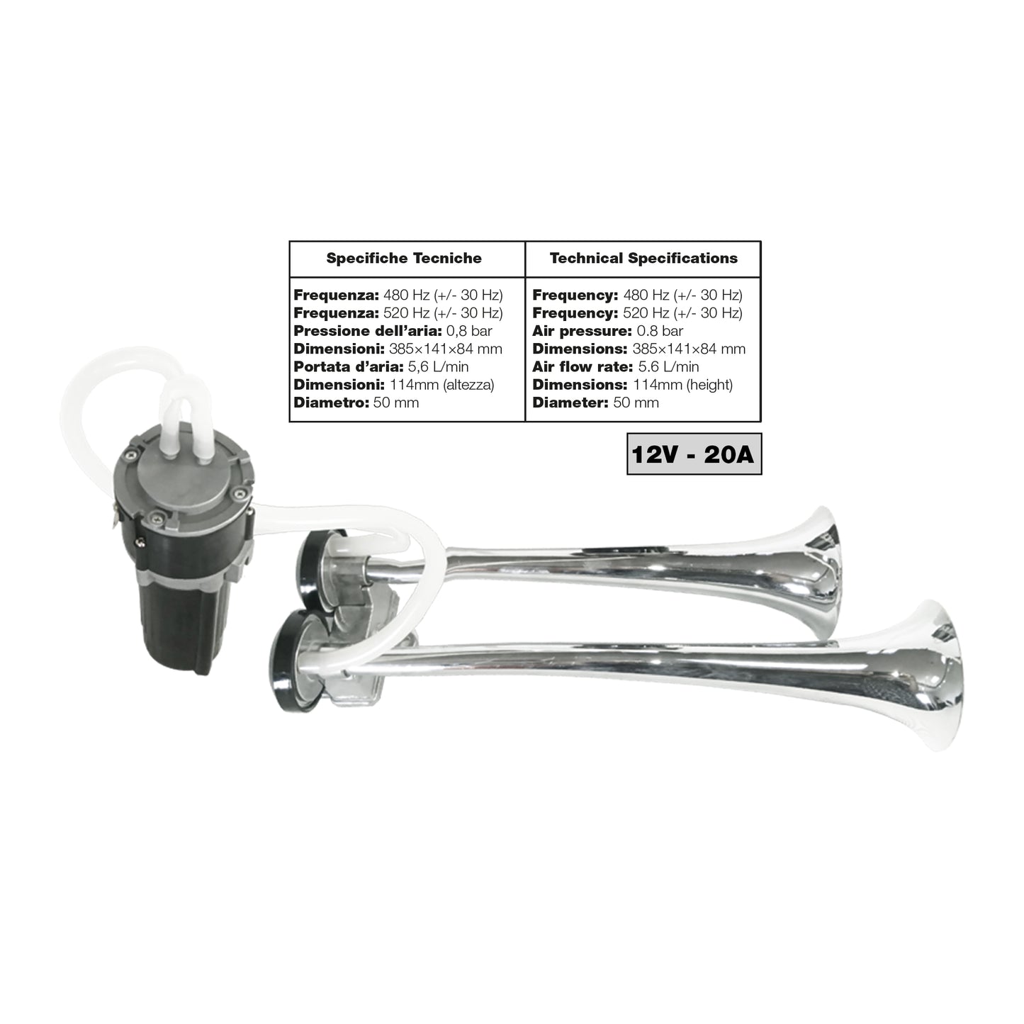 Tromba bitonale "Truck" 12V