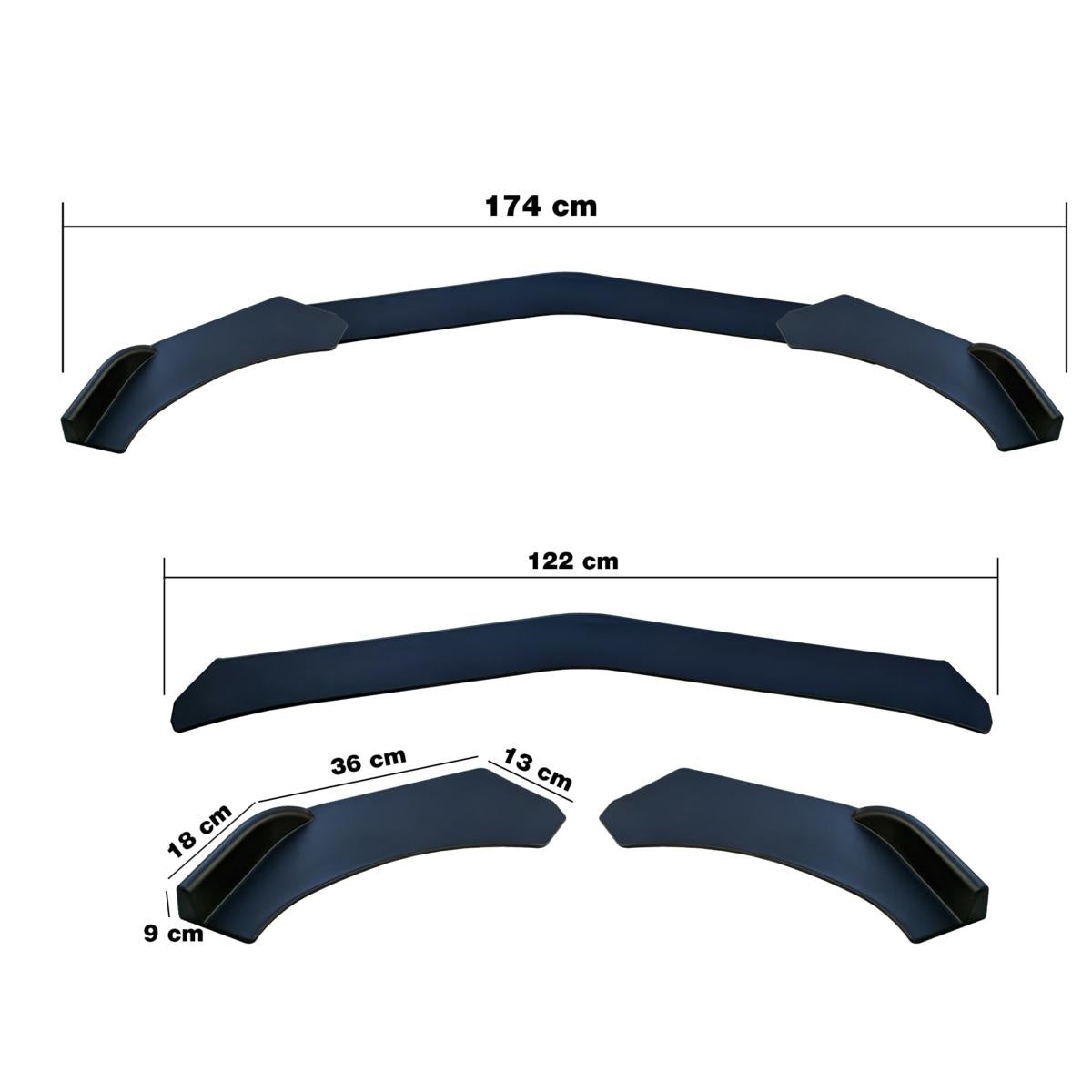 Lip splitter universale sotto paraurti