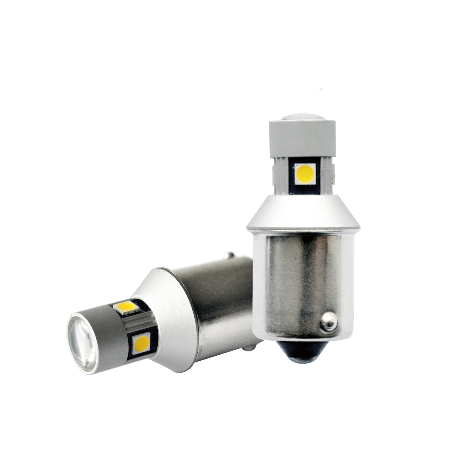 Lampadine led Ba15s P21W canbus 5 led arancio