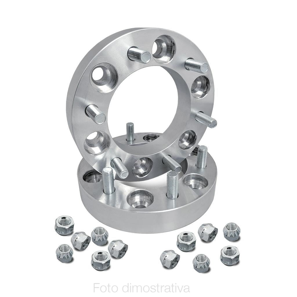2 distanziali ruota 25mm 5x127,5 con bull.UNF centr 71,5