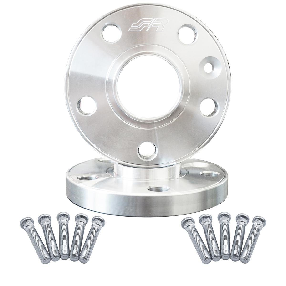 2 distanziali ruota 16mm 5x114,3 centraggio 60,1 con bulloneria