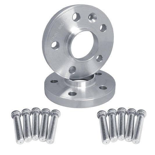 2 distanziali alluminio 20mm 5x114,3 mozzo 60,1 con bulloneria
