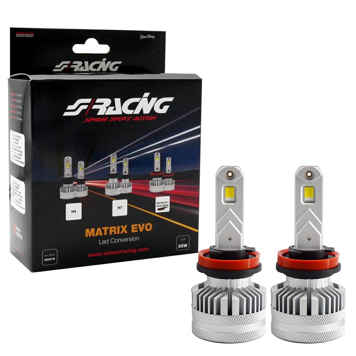 Lampadine led H11-H9-H8-H16 Matrix EVO