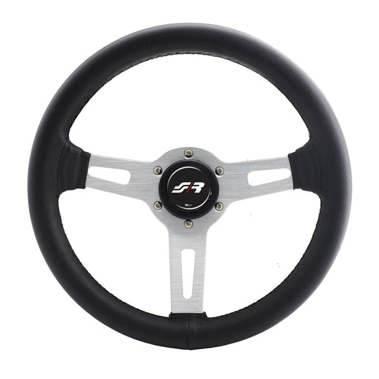 Volante classico Epoca - in pelle con cuciture nere