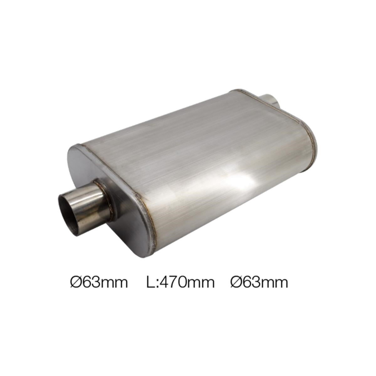 Silenziatore universale id 63mm ovale