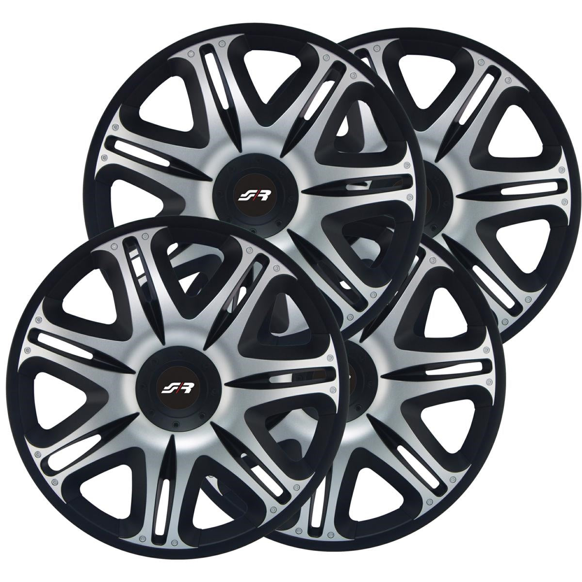 Kit copricerchi 16" Nascar Silver Black