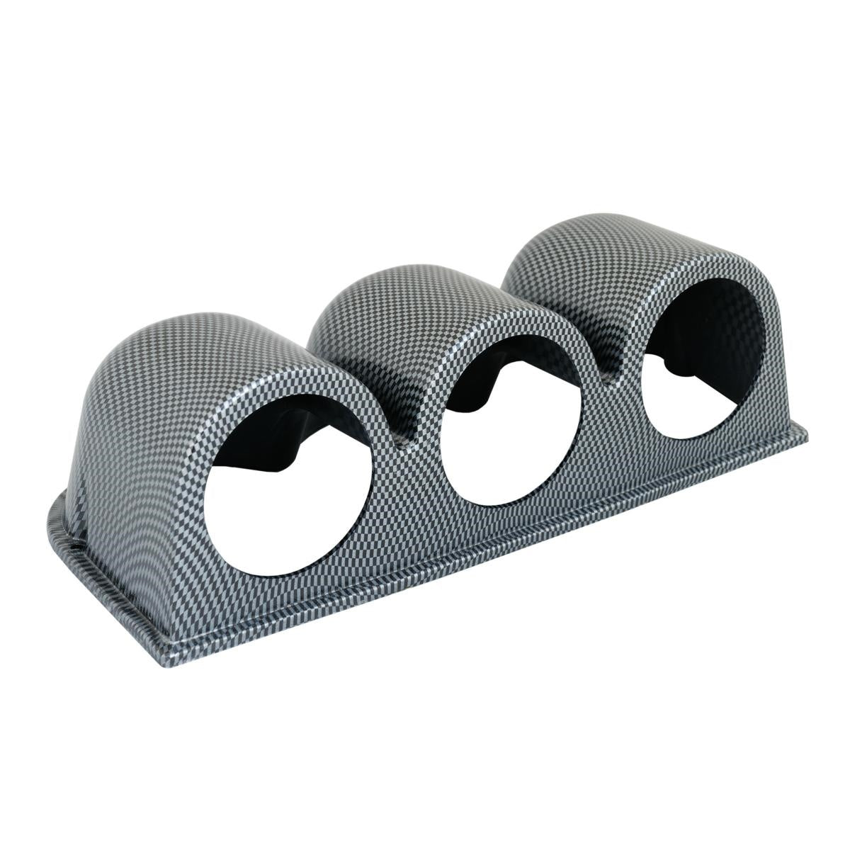 Portastrumenti orizzontale 3 fori carbon look