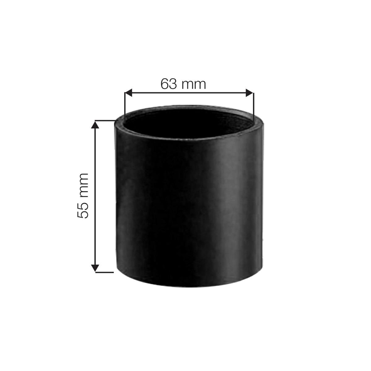 Raccordo in gomma diam.63mm