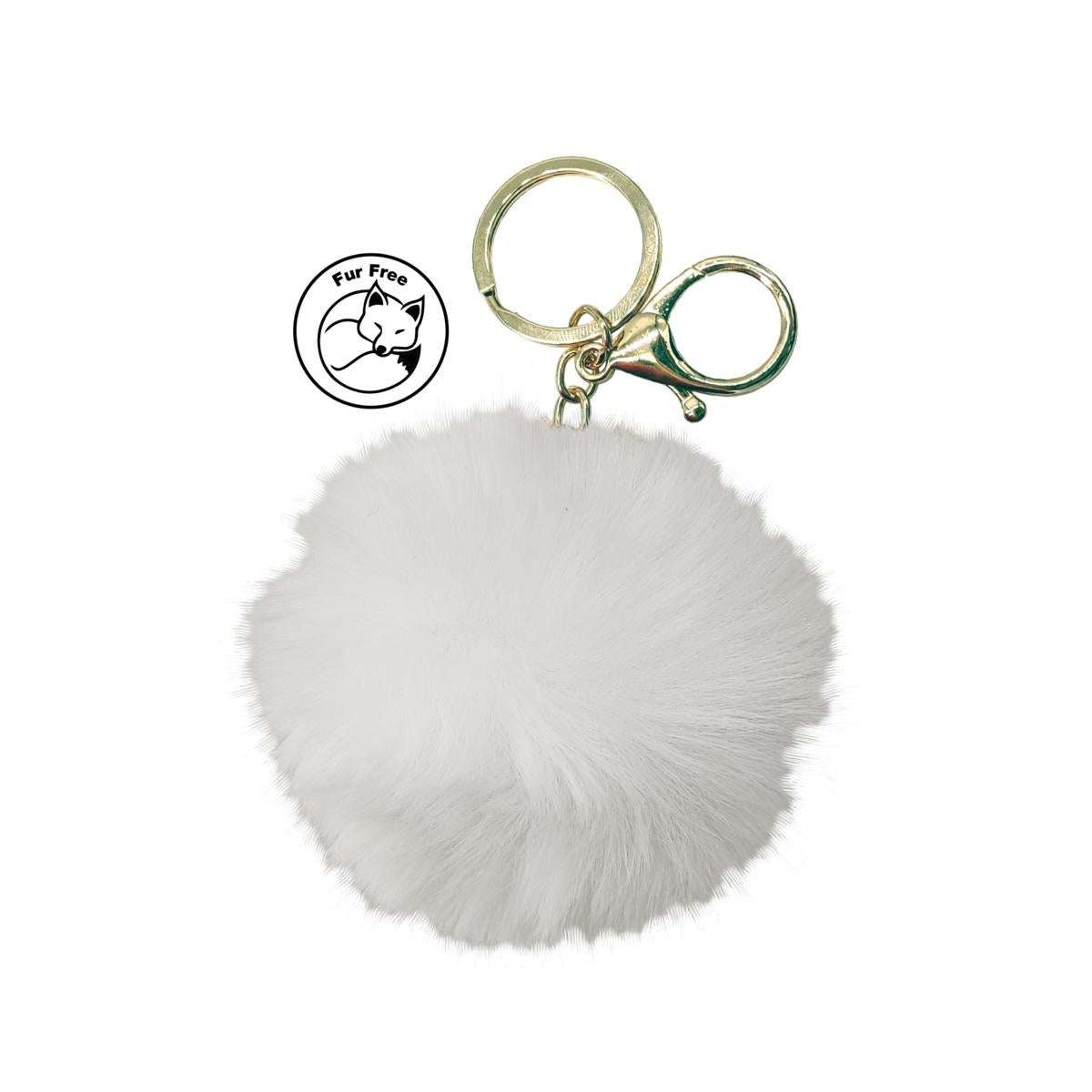 Portachiavi Fluffy bianco
