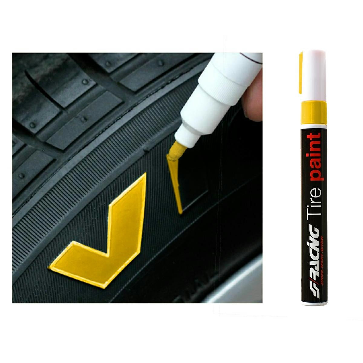 Pennarello per gomma - Giallo