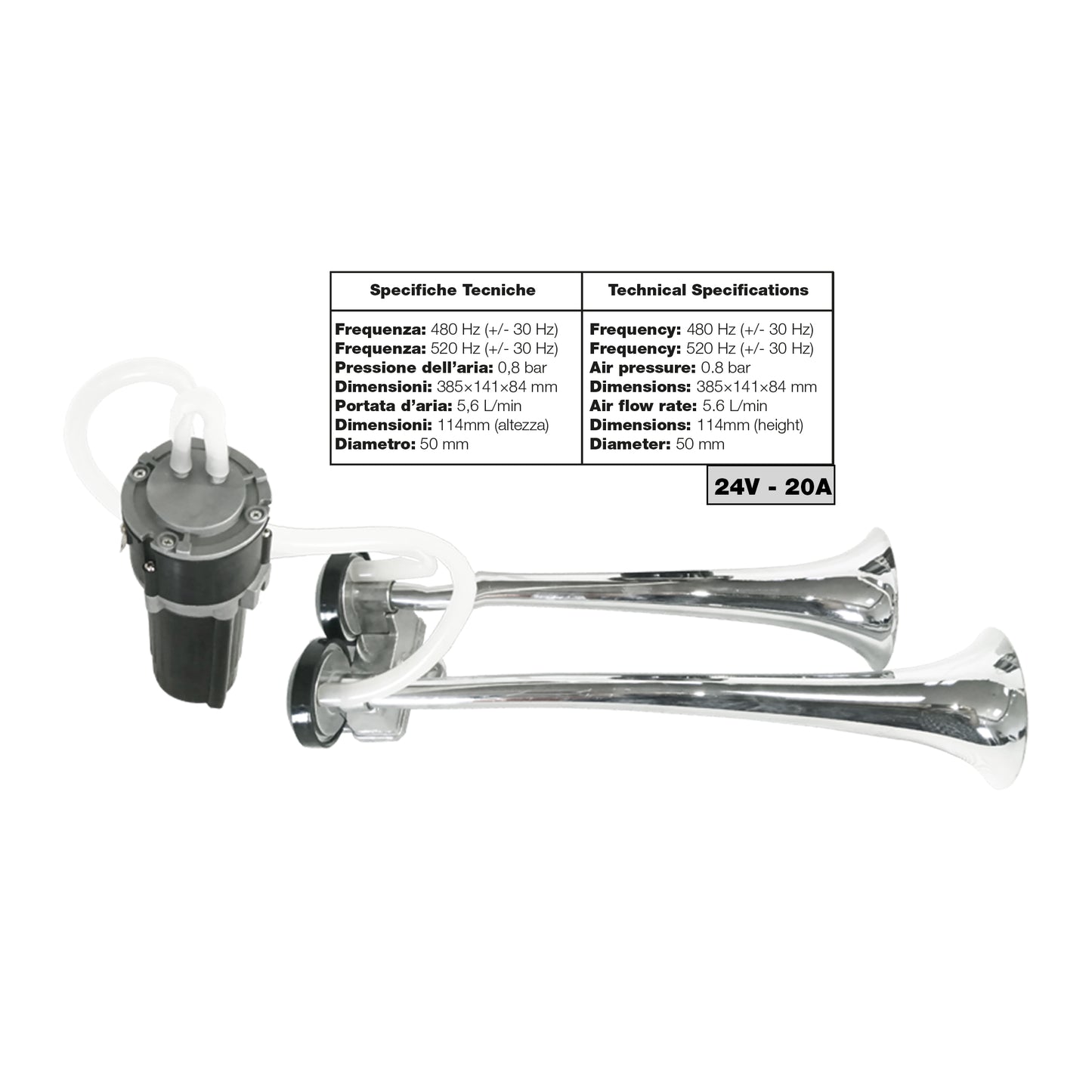 Tromba bitonale "Truck" 24V