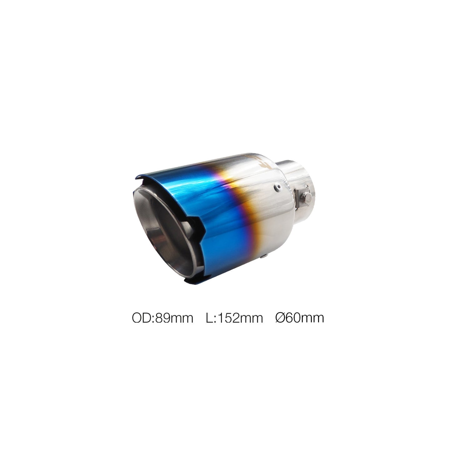 Terminale rotondo id 60mm acciaio inox