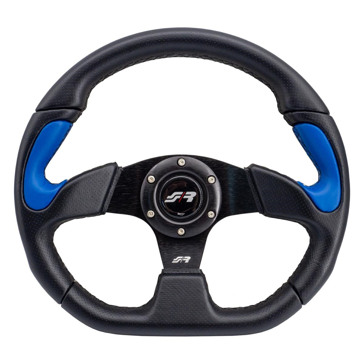 Volante sportivo X2 Poly - in pelle blu